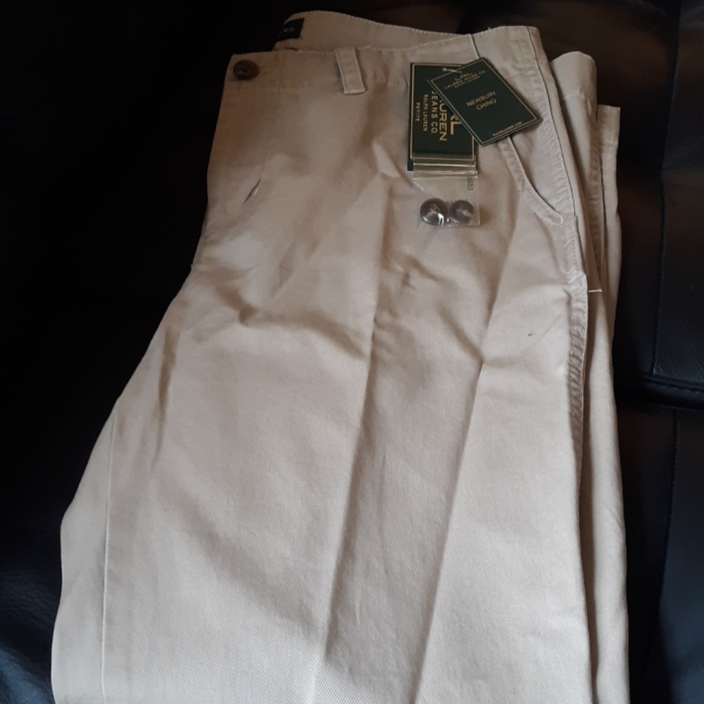 Ralph Lauren cotton khaki pants. Nwt. 10P.